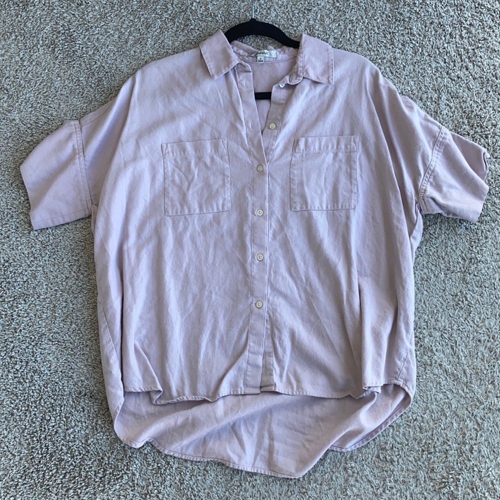 Flannel Short sleeve Madewell shirt